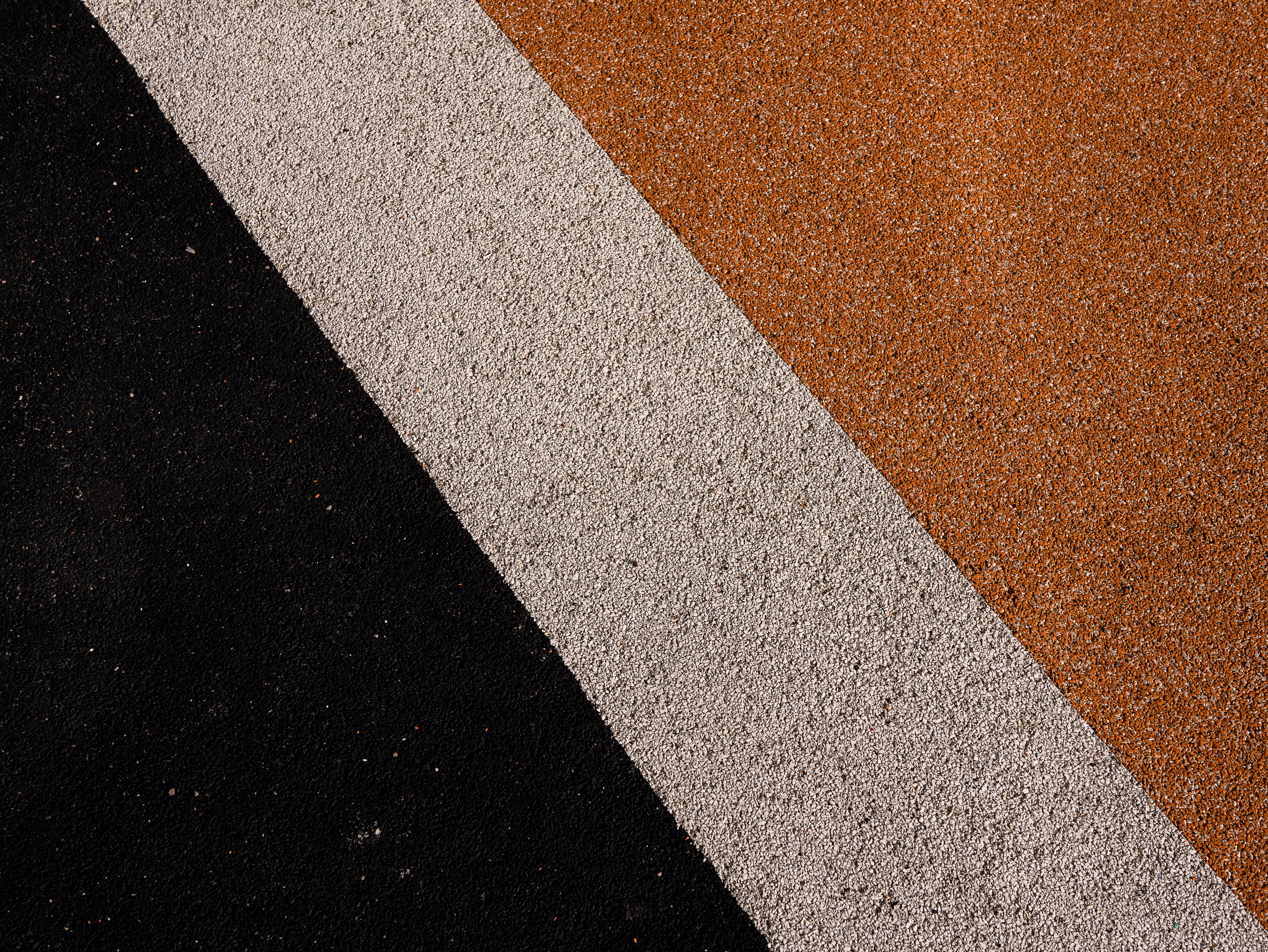 orange, black, and white background